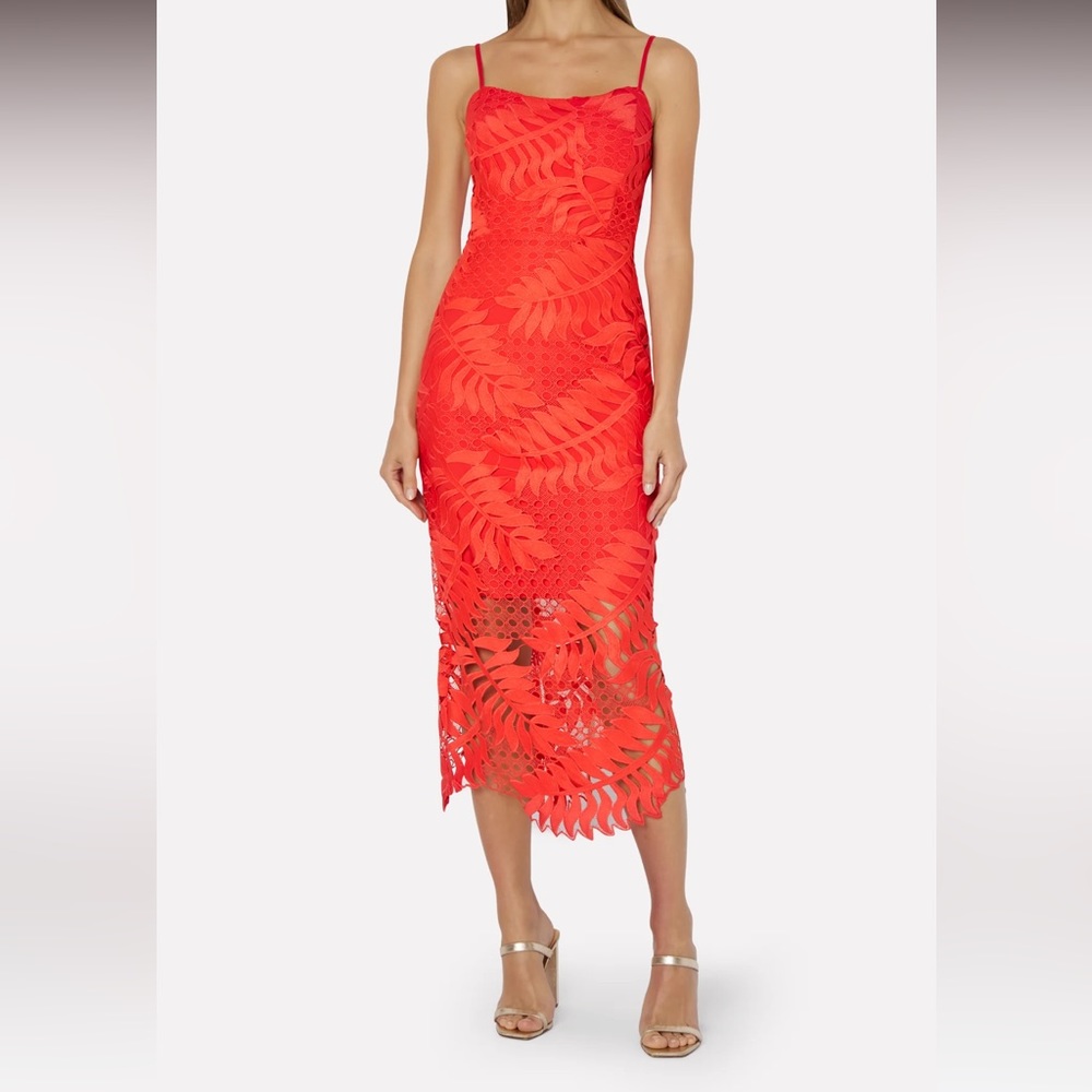 MILLY Emmett Tropical Lace Dress